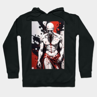 Crimson Canvas: Macabre Masterpiece Hoodie